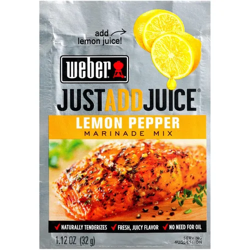 Weber Just Add Water - Adobo de limón y pimienta, 1.12 onzas