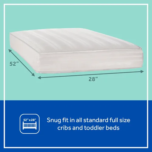 Miniatura 3 de Soja Sealy de espuma para el niño / pequeño colchón de cuna, espuma hipoalergénica de soja, firma adicional, cubierta impermeable durable, ligera
