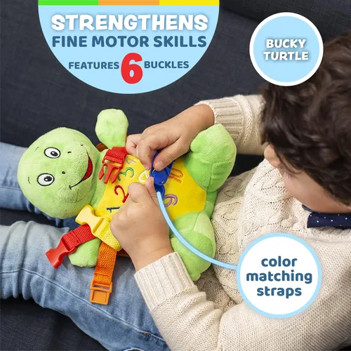 Miniatura 4 de Buckle Toys - Paquete Blu Whale y Bucky Turtle Ocean Buddies