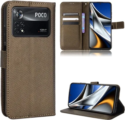 Miniatura 10 de Funda para Xiaomi Poco M4 Pro 4G Funda de cuero, Funda para Xiaomi Poco M4 Pro 4G 2201117PI 2201117PG Funda de cuero PU Flip Cover Azul