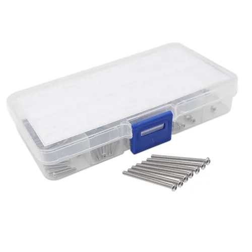 Miniatura 7 de Metric M2 304 - Kit surtido de tornillos y tuercas de cabeza de botón de acero inoxidable