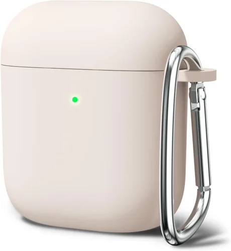Miniatura 33 de Oakxco Funda de silicona para Airpods 3, bonita funda rígida femenina para Airpods de 3ª generación con llavero, gel de goma colorido suave de TPU