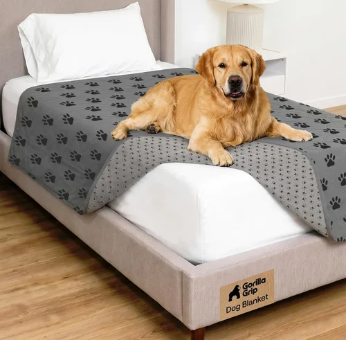 Miniatura 14 de GORILLA GRIP® Manta impermeable para perro, funda de sofá a prueba de fugas para perros, parte trasera de agarre de silicona, protege el sofá