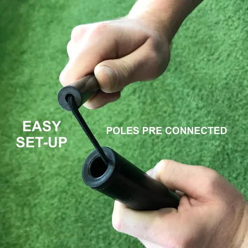 Miniatura 3 de QuickPlay Portería de balonmano portátil con base ponderada basada en la tecnología KICKSTER: configuración rápida