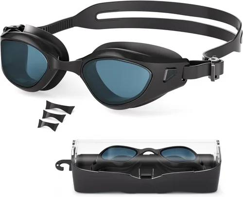 Miniatura 11 de Gafas de natación, sin fugas, gafas de natación para adultos con lentes resistentes a la niebla, bloqueo UV para hombres, mujeres y jóvenes