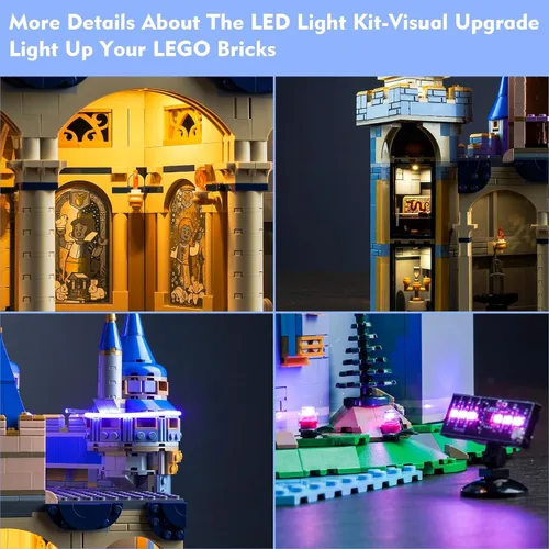 Miniatura 9 de LocoLee Kit de luz LED compatible con LEGO Castle, versión musical mejorada, juego de iluminación creativa, accesorios compatibles con LEGO Ideas