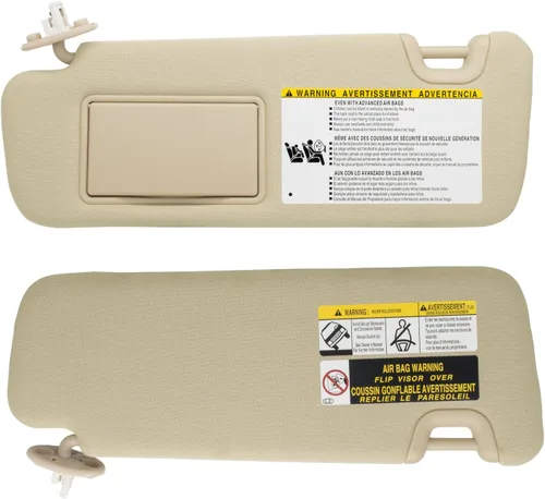 Miniatura 5 de NHILES Visera para el lado izquierdo del conductor, compatible con Toyota Highlander 2014 2015 2016 2017 2018 2019, reemplaza # 74320-0E074-A0