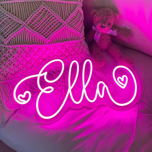 Miniatura 4 de Letrero de neón personalizado con luz LED personalizable para decoración de pared, letrero de neón personalizado para dormitorio, fiesta