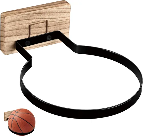 Miniatura 11 de Soporte de pared para baloncesto, múltiples bolas de almacenamiento, decoración de pared para baloncesto, fútbol, voleibol, colección de voleibol