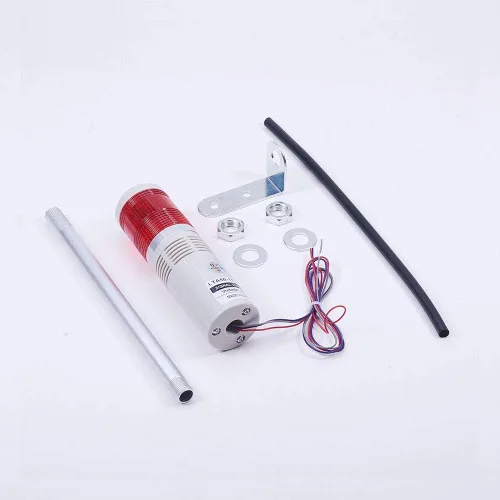 Miniatura 2 de Othmro 1 luz de advertencia de 24 V 3 W, lámpara de torre de luz de señal industrial, alarma LED de columna, indicador de luz de torre redonda, luz