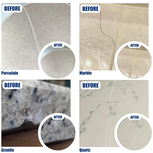 Miniatura 6 de Kit de reparación de azulejos, kit de reparación de porcelana para reparar arañazos, astillas, abolladuras, agujeros en la bañera y la bandeja