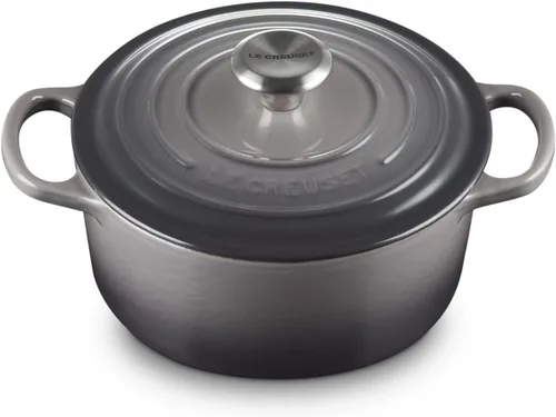 Miniatura 51 de Le Creuset Horno holandés redondo de hierro fundido esmaltado, 4.5 cuartos de galón, Marsella Marseille