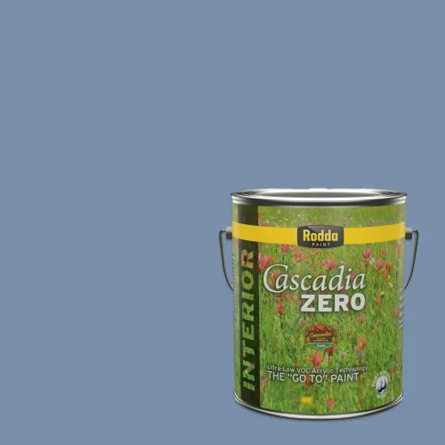 Miniatura 102 de Rodda Paint CASCADIA XL - Pintura e imprimación satinada para exteriores en uno, cuarto de galón, azul Madonna