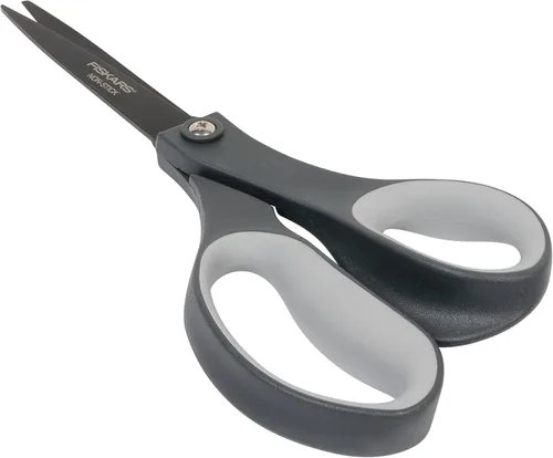 Miniatura 8 de Fiskars Tijeras de 8 pulgadas con Empuñadura Cómoda Antiadherentes de Titanio para Todo Uso - Cuchillas de Acero Inoxidable para Tareas de Corte