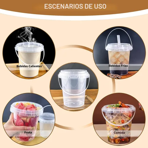 Miniatura 6 de Qsqwsuye 15 juegos de vasos de plástico desechables con tapa y pajita, 34 onzas reutilizables y adecuados para viajes al aire libre, embalaje