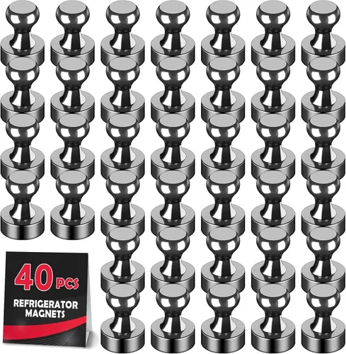 Miniatura 39 de LOVIMAG Imanes para nevera, 16 unidades, pizarra blanca para refrigerador, pequeño imán fuerte, accesorios de cocina, juego de casillero decorativo