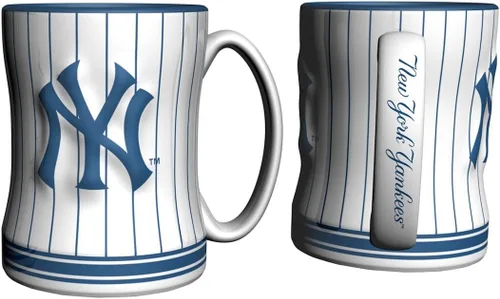 MLB - Taza unisex de 14 oz con relieve esculpido