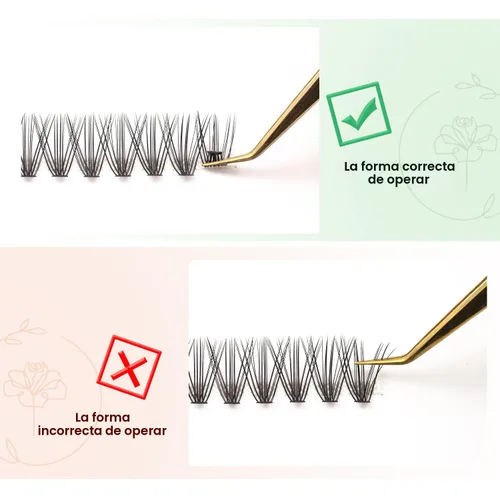 Miniatura 3 de Extensiones de pestañas individuales 20D, pestañas individuales, 240 extensiones de pestañas individuales 20D, extensiones de pestañas suaves