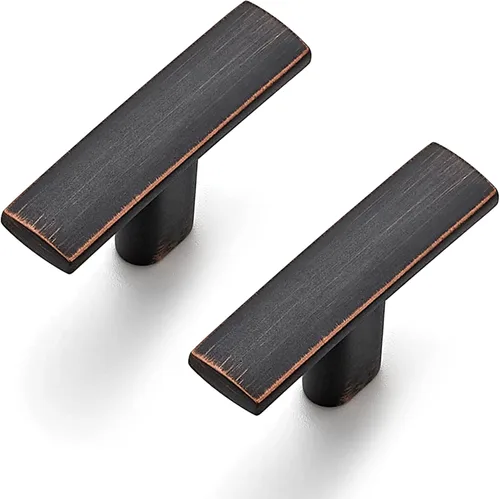 Miniatura 19 de Ravinte Paquete de 25 tiradores curvados de 1-3/4 pulgadas para gabinete, color negro mate, manijas de armario de cocina, manijas de gabinete