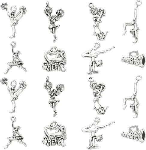 Miniatura 22 de LiQunSweet 100 dijes para viaje al extranjero, 10 unidades, para hacer joyas Abalorio de viaje_10 estilos