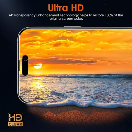 Miniatura 6 de Protector de pantalla [3 unidades de película de hidrogel suave para iPhone 15 Pro/15, TPU flexible irrompible mejorado]