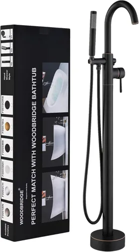 Miniatura 24 de WOODBRIDGE F0006 MBRD grifo, (L) 10 3/4" x (W) 6-1/4" x (H) 43-7/8, negro mate Mate negro