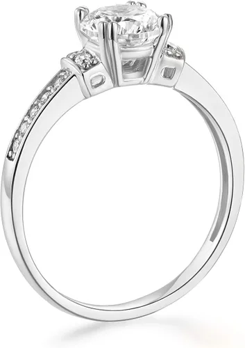 Miniatura 2 de Anillo de compromiso de boda de oro amarillo o blanco de 14 quilates