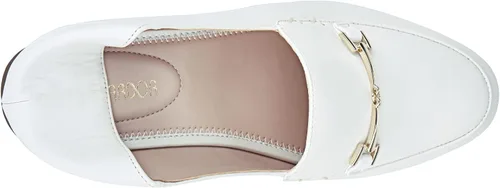 Miniatura 5 de JENN ARDOR Mocasines Penny para mujer, mocasines de moda, cómodos zapatos planos de conducción, Blanco