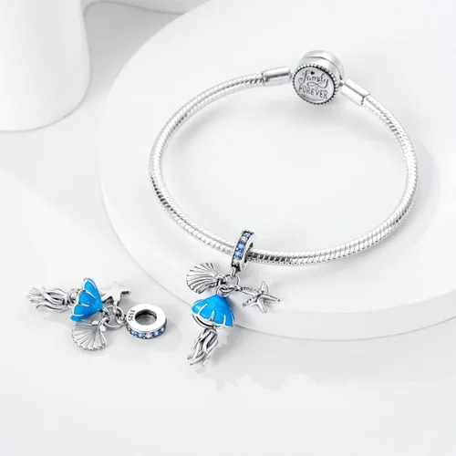 Miniatura 3 de Hapour Abalorios de plata de ley 925 aptos para pulseras de dije, dije de corazón de sol para mascotas, pulsera y collar, cuentas de joyería