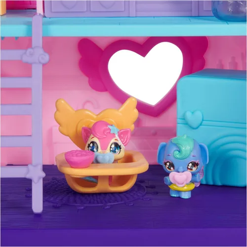 Miniatura 5 de Hatchimals Alive! Juego de vivero y guardería con 4 mini figuras en huevos autoeclosivos, 13 accesorios, juguetes para niños para niñas y niños a