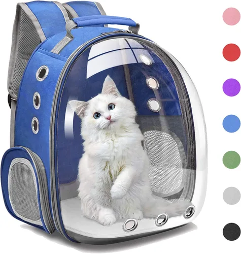 Miniatura 9 de Henkelion - Mochila con cápsula espacial para transportar gatos, perros pequeños o mascotas; adecuada para senderismo, portamascotas aprobado por