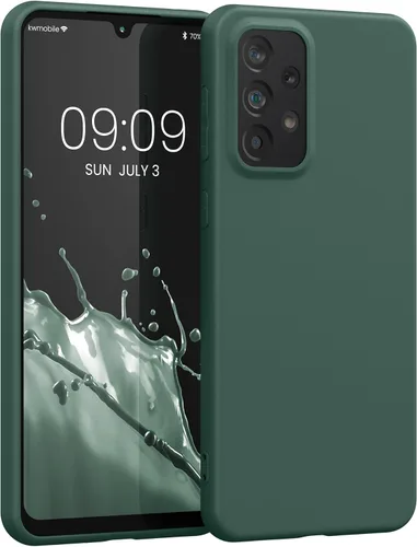 Miniatura 231 de kwmobile Funda compatible con Samsung Galaxy A23 4G / 5G - Funda de silicona TPU metálica suave y delgada - Rojo oscuro metálico