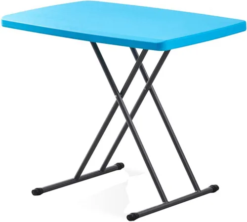 Mesa plegable de plástico, bandeja de TV para laptop, mesa de aperitivos portátil de altura ajustable duradera para uso doméstico, picnic, fiesta
