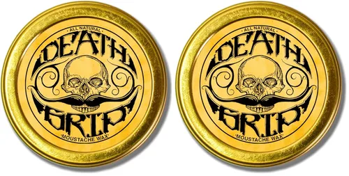 Miniatura 10 de Cera de bigote de fijación fuerte para hombres Cera de barba y bigote Sudden Death de 1oz en lata Perfecta para bigotes de manillar de Death