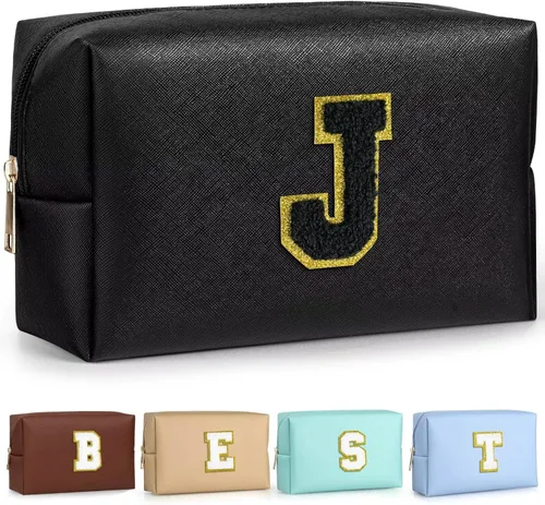 Miniatura 80 de TOPEAST - Bolso de maquillaje para mujer, G Blanco nacarado-rosa