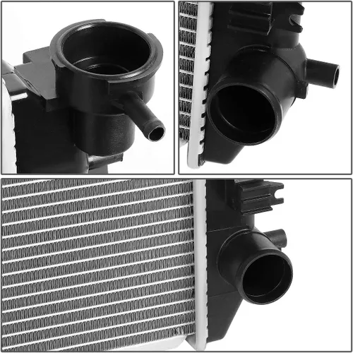 Miniatura 4 de DNA Motoring CU13129 Refrigeración del motor del radiador de aluminio de 1 fila compatible con modelos 09-18 Ram 1500/2500/3500 AT, 55056858AC