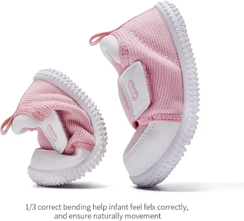 Miniatura 5 de BMCiTYBM Zapatos de bebé para niño y niña, zapatos de invierno cálidos antideslizantes para primeros caminos 6, 9, 12, 18, 24 meses