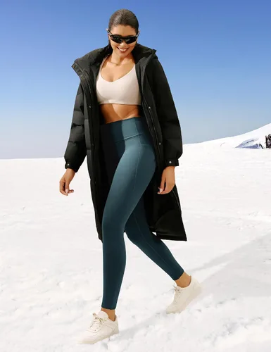 Miniatura 35 de Ewedoos - Leggings con forro de vellón y bolsillos para mujer, leggings térmicos de invierno para mujeres, pantalones de yoga y entrenamiento