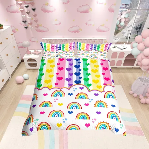 Miniatura 47 de Manfei Juego de funda de edredón occidental, tamaño individual, juego de ropa de cama de caballo de vaquero de 2 piezas, funda de edredón de cactus