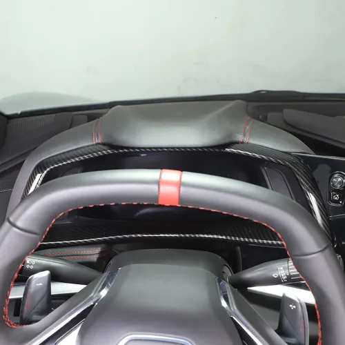 Miniatura 3 de Daeiclru Marco de cubierta de ABS para panel de salpicadero de automóvil compatible con Chevrolet Corvette C8 2020-2023, accesorios de ajuste