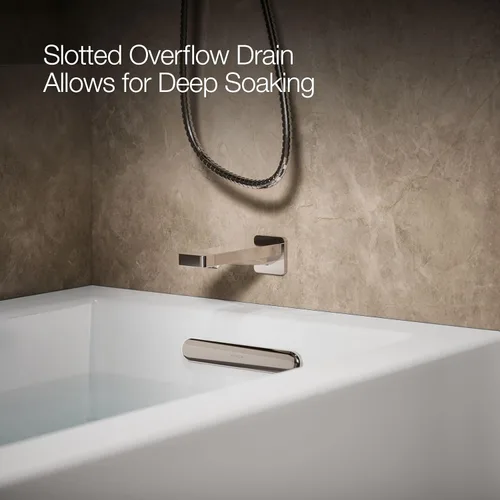 Miniatura 5 de Kohler 1957-RA-0 Underscore 60" x 32" baño de alcoba drenaje derecho, Blanco