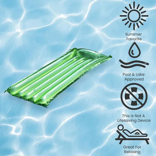 Miniatura 7 de Flotador De Piscina Reflectante Inflable De Sol Tanner - 72" - Verde
