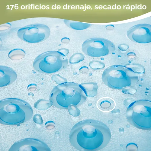 Miniatura 6 de AmazerBath Tapete de Ducha Antideslizante 40 x 16 Pulgadas, Tapete para Bañera Tapetes para Cabina de Ducha con Ventosas y Orificios de Drenaje