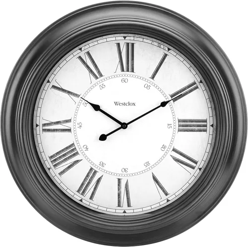 Miniatura 9 de Westclox 32213VBK Reloj de pared tradicional de 24 pulgadas, funciona con pilas, para sala de estar, dormitorio, oficina, regalo ideal