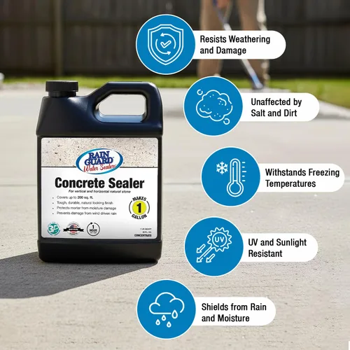 Miniatura 4 de Rain Guard Water Sealers SP-4001 Concentrado de Sellador de Concreto Rinde 1 Galón - Acabado Natural Transparente - Protección Repelente al Agua