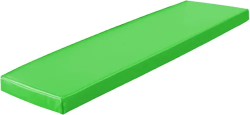 Miniatura 14 de Cojín de asiento de piel sintética impermeable antideslizante para banco largo de jardín, 2 pulgadas de grosor, para muebles de patio de interiores