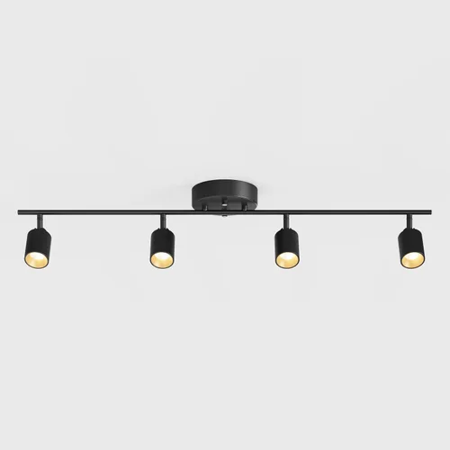Miniatura 20 de Shura - Luz de pista blanca de 2 luces con cabezales ajustables, bombillas LED integradas, kit de iluminación de riel de 15 pulgadas, luz de techo