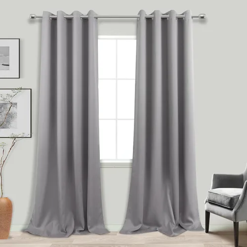 Miniatura 55 de Cortinas opacas de 72 pulgadas extra anchas para dormitorio, puerta corrediza de vidrio y patio, 2 paneles con ojales para oscurecer ventana grande