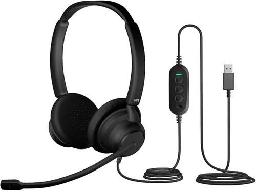 Miniatura 9 de Cyber Acoustics Auriculares estéreo (AC-204), estéreo de 0.138 in y adaptador Y, hogar, aula escolar K12 y educación