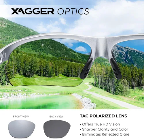 Miniatura 4 de Lentes de sol polarizados deportivos para hombres y mujeres, con diseño envolvente, UV400, para correr, béisbol, sóftbol, ciclismo, conducción